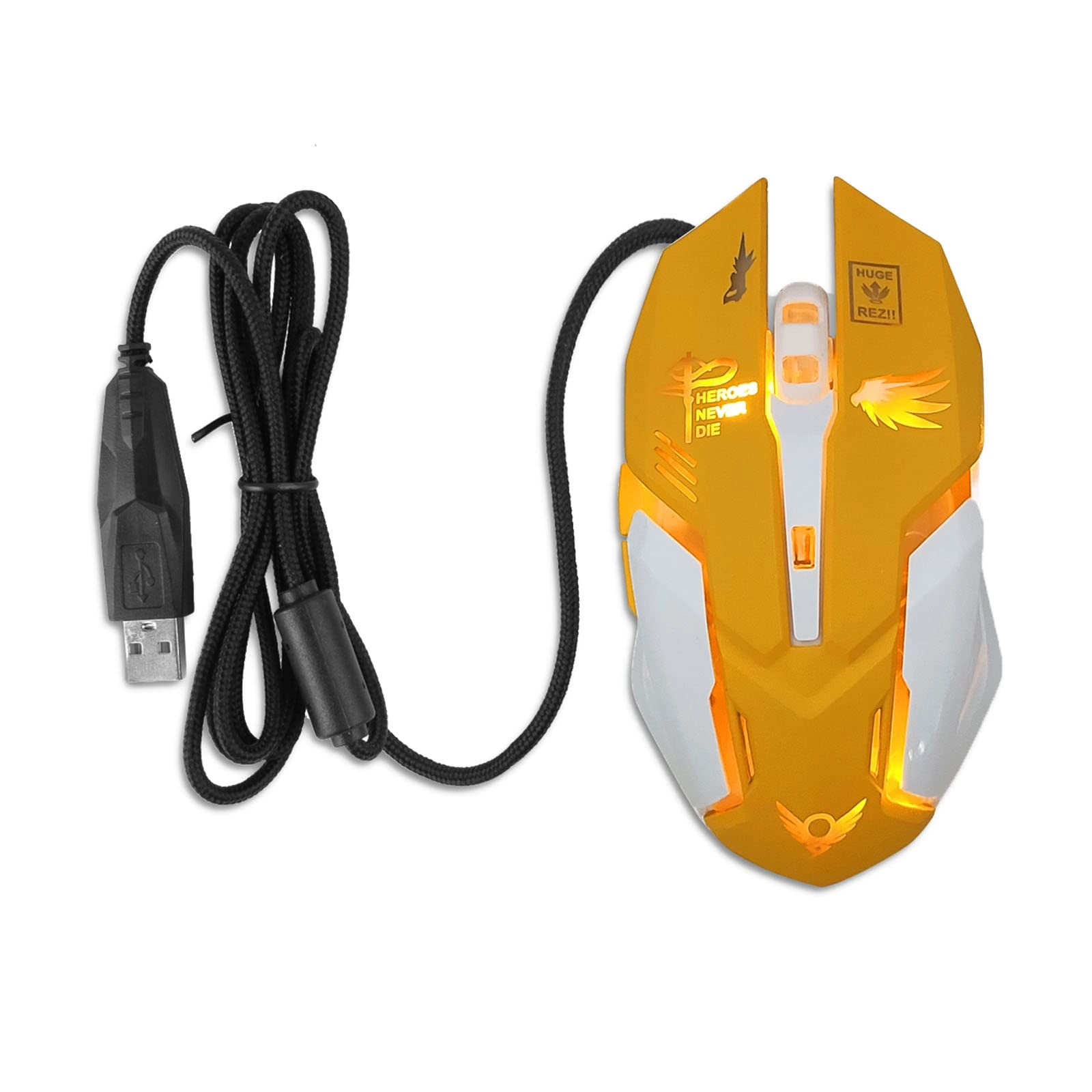 Mwting Wire Gaming Silent Ergonomic Backlit - Wire