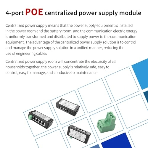 4 Ports 100Mbps - 9-48V 96W
