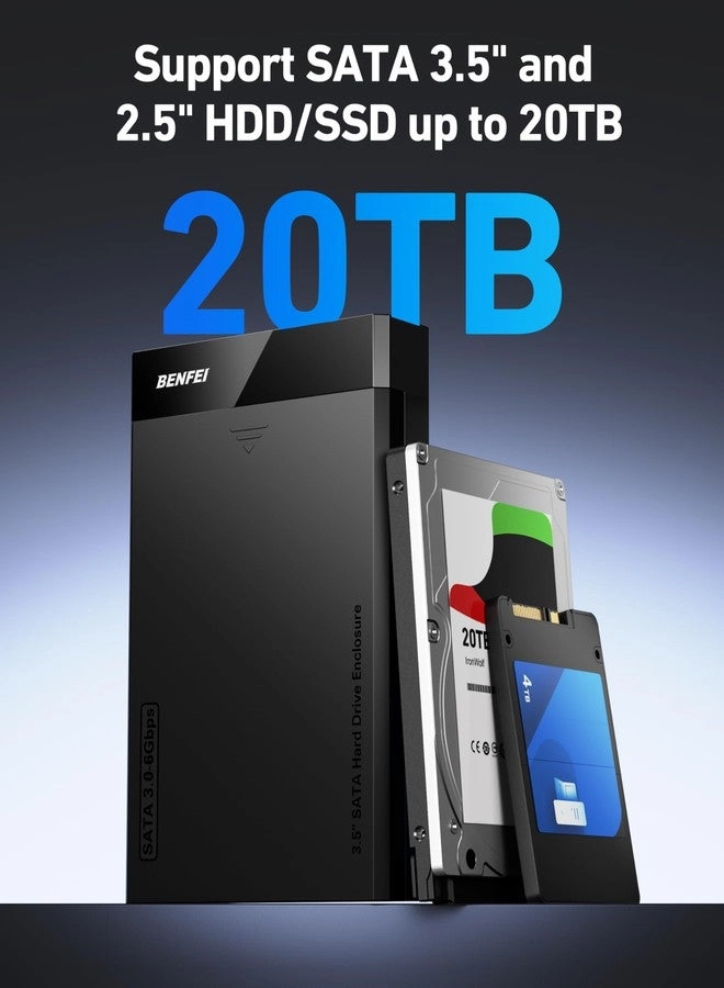 SATA HDD/SSD Enclosure - UASP 3.5/2.5 Inch