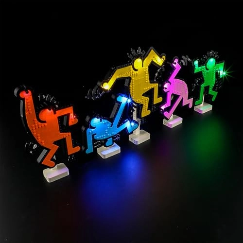 LED Light Kit for LEGO 31216 Art Keith Haring - Dancing Figures Model