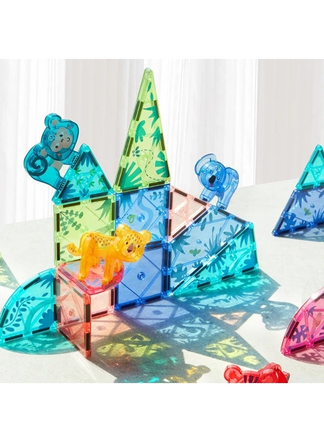 Colorful Magnetic Tiles - 40 pcs