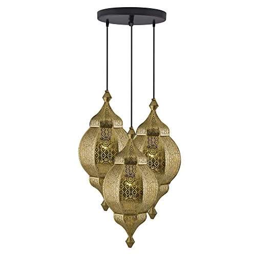 3-Lights Round Cluster Chandelier