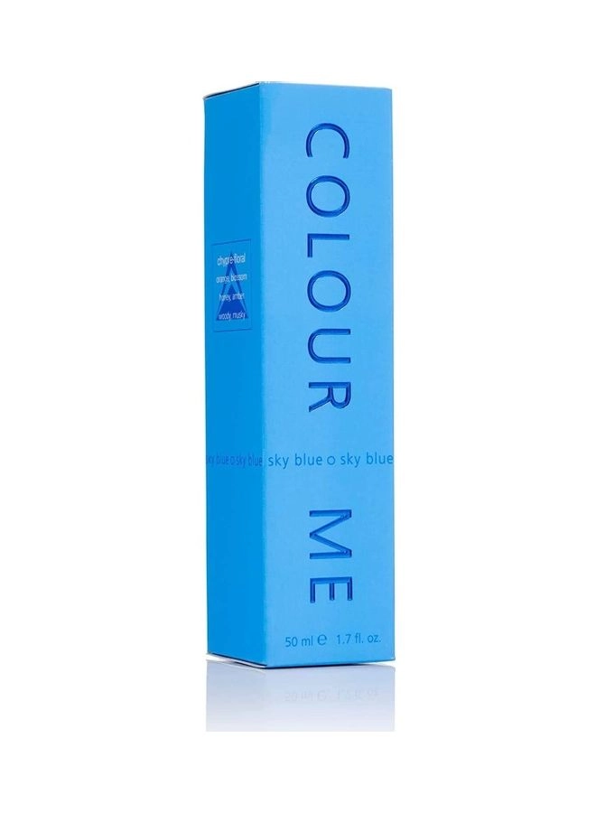 Colour Me Sky Blue Eau de Toilette 50ml Bundle