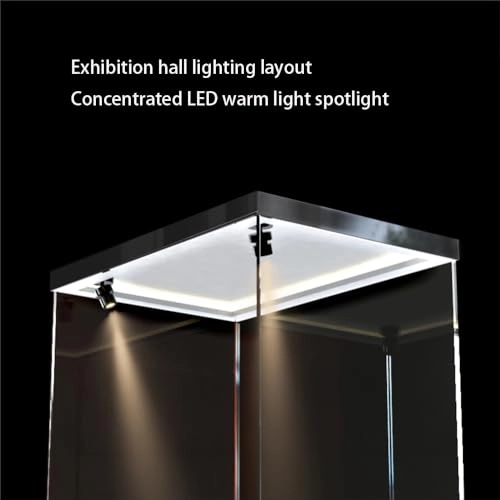 Display Case Compatible with Lego Titanlc - 140 x 20 x 50 cm LED ceiling light model