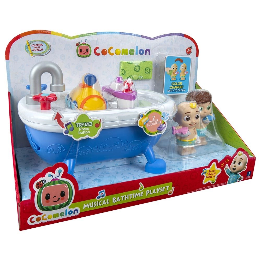 Musical Bathtub Playset - 3+ Years 1 Bathtub 2 Figures