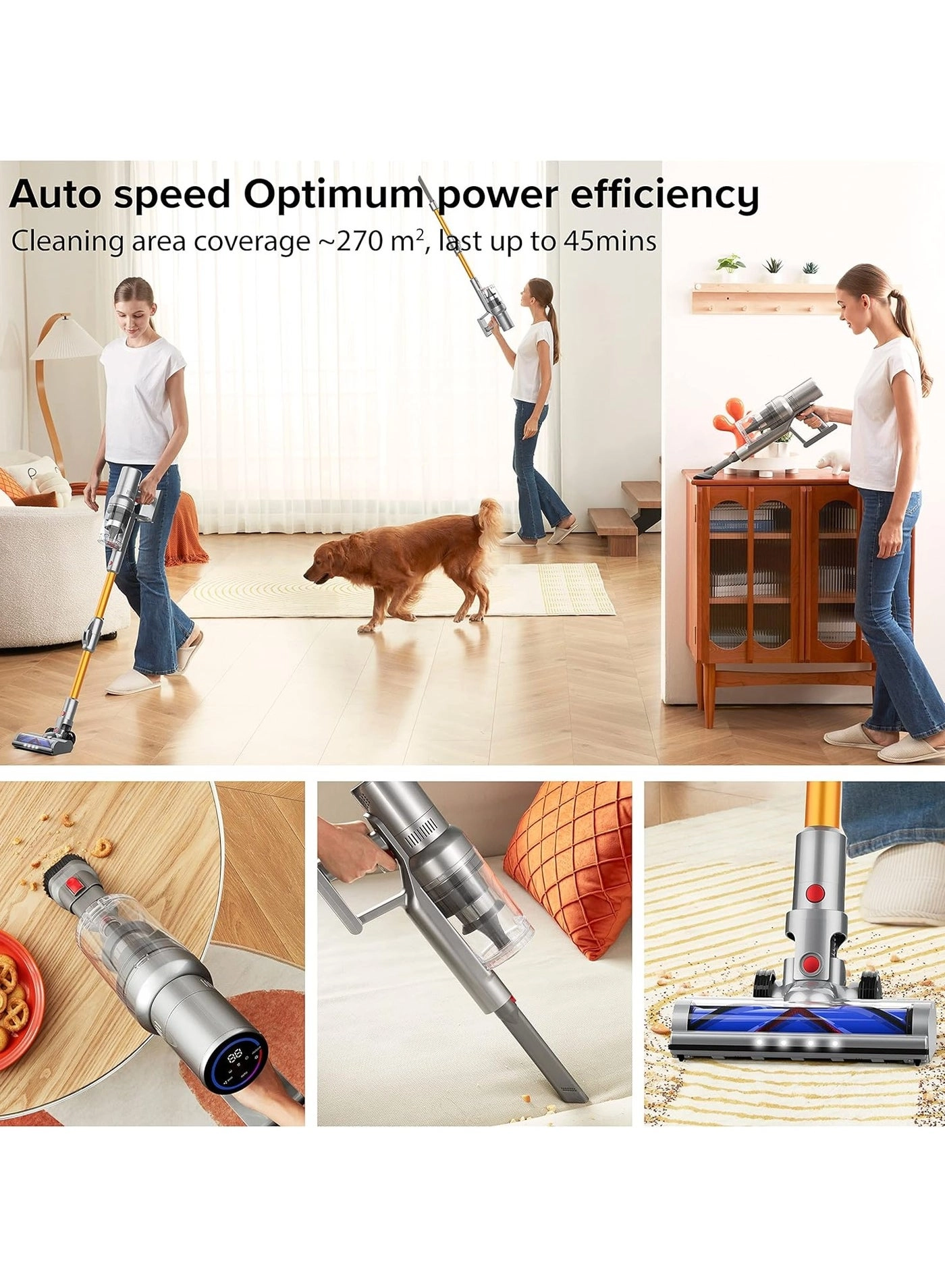 Cordless Vacuum Cleaner - 250W 45mins
