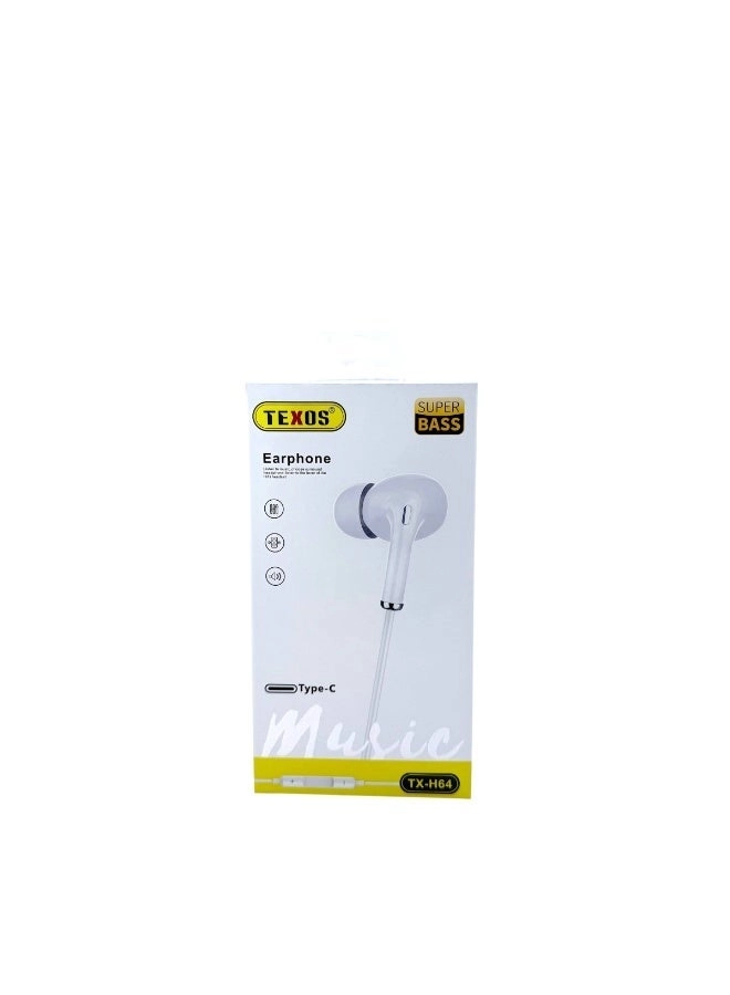TEXOS TX-H64 Wired Earbud