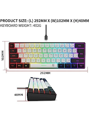 60% Wired Gaming Keyboard