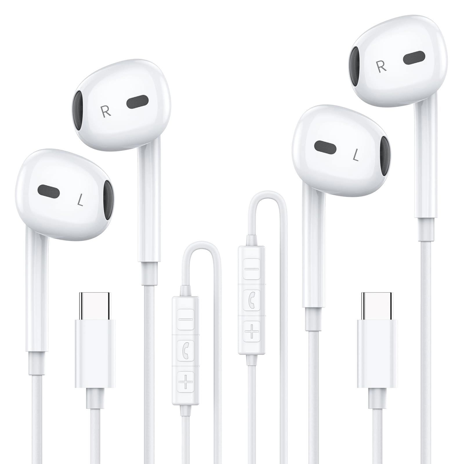 MOSWAG USB C Headphones Wired Headphone