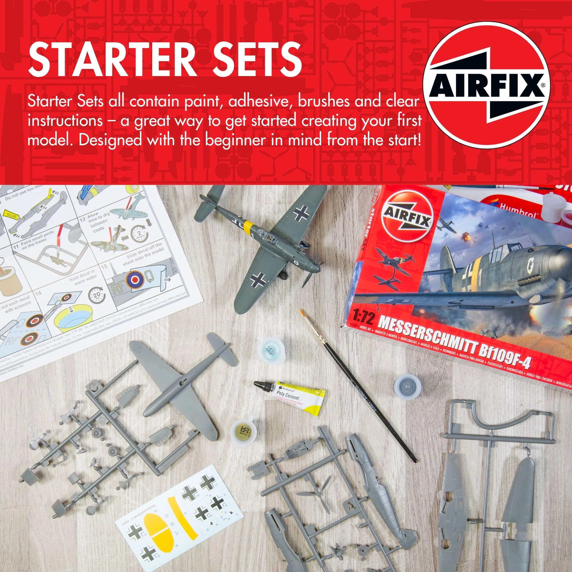 Messerschmitt Bf109F-4 Model Kit (A55014) - 1:72