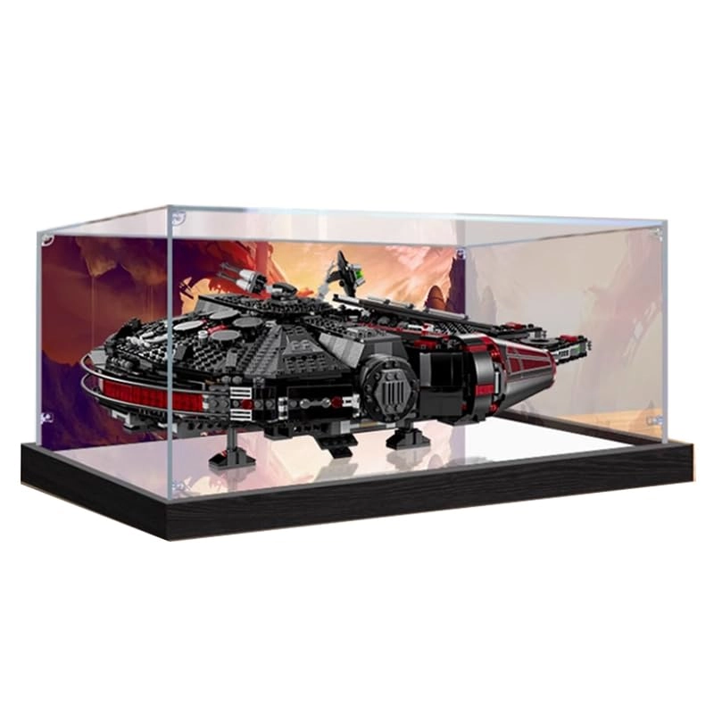 HCAEIOFJ Display Case for LEGO The Dark Falcon Starship 75389 - Acrylic