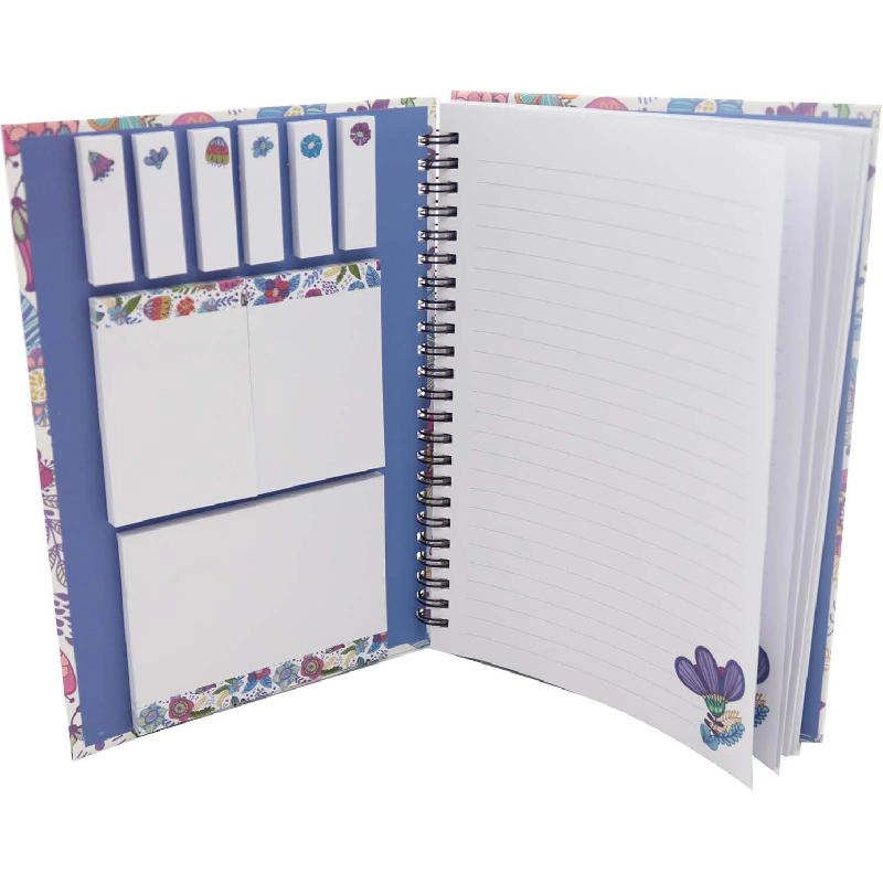 Sticky Notebook A5 Hardcover - Lined 40 Sheets