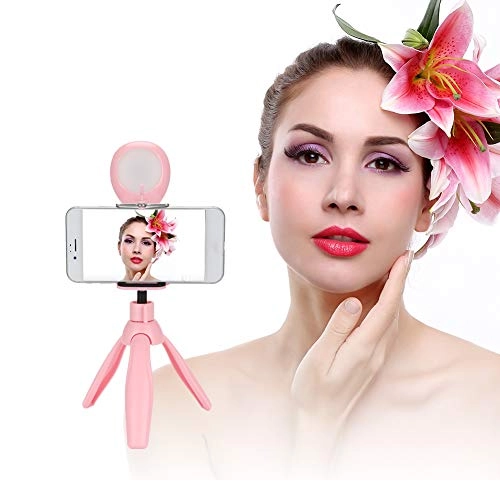 Fill Light - Pink Tripod Phone Holder