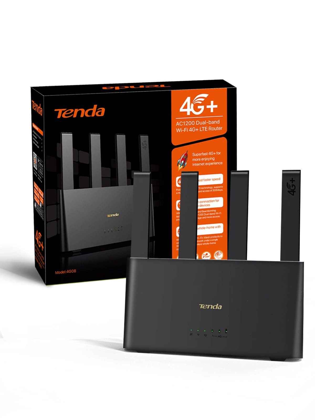 Tenda 4G08 - 4G+ AC1200 Dual-Band 300Mbps