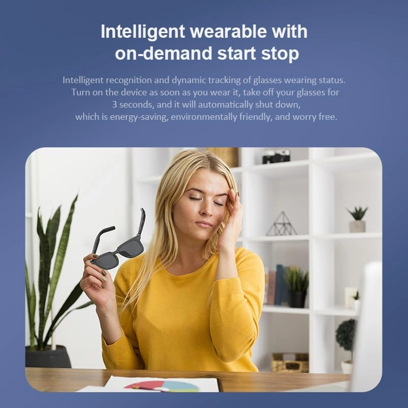 Bluetooth Audio Sunglasses - Gray Transparent