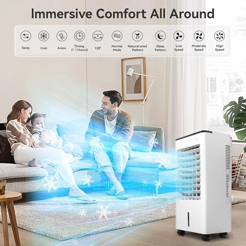 Portable Air Conditioner - 5000m³/h 120°Oscillation 35L