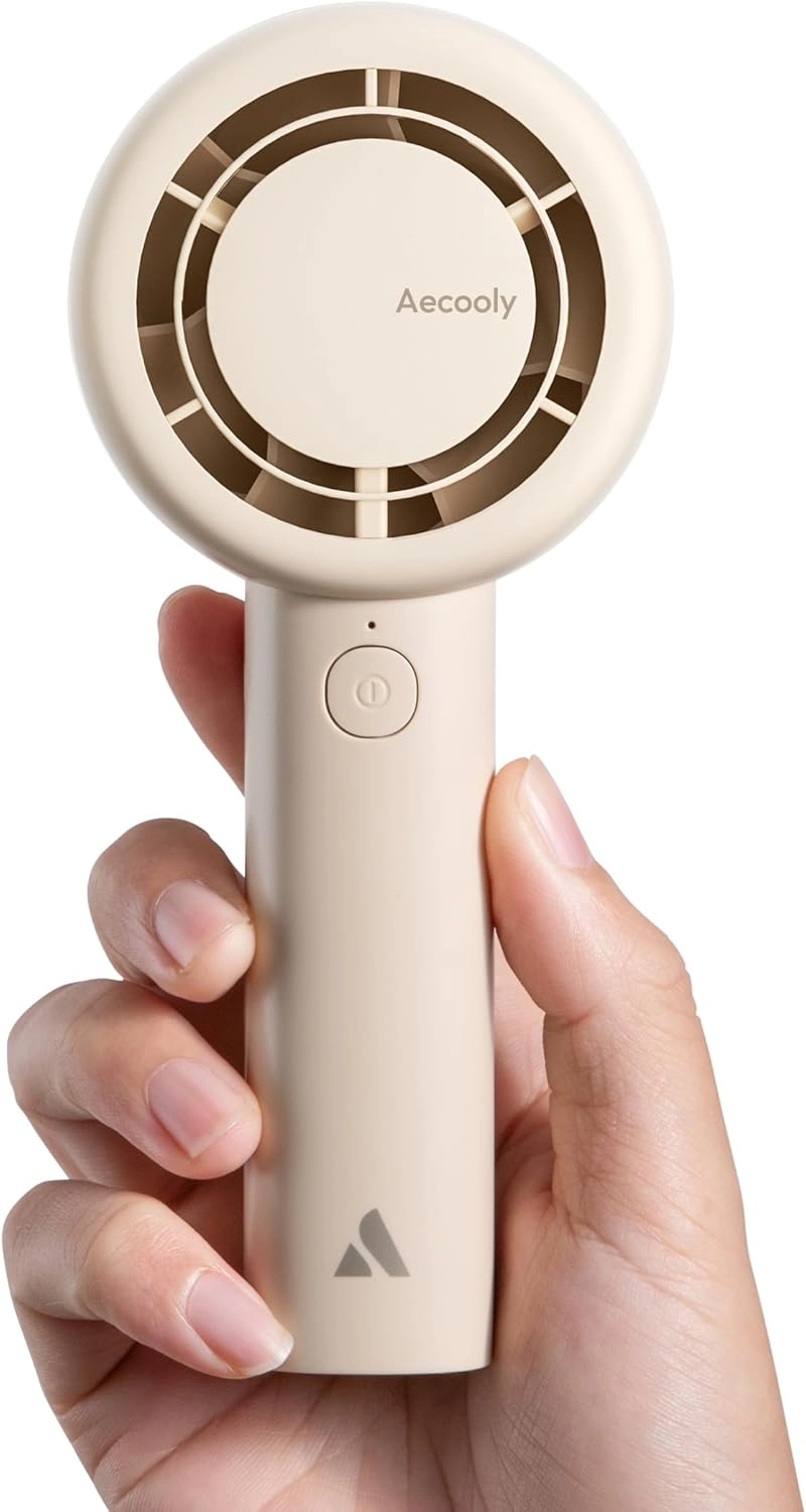 AECOOLY Slim Portable Fan - Handheld USB Rechargeable 24H