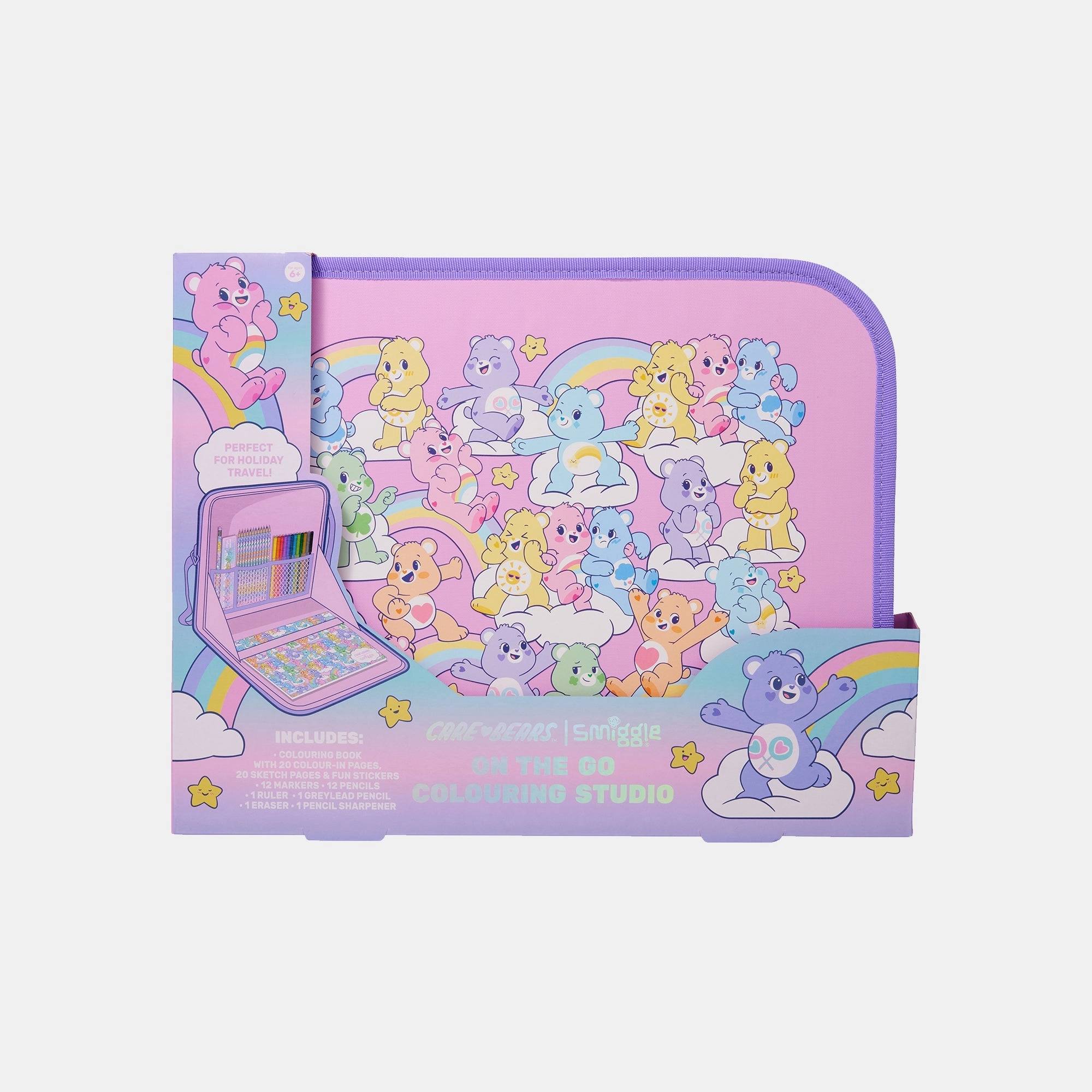 Smiggle On-The-Go Colouring Studio - 12 x Coloured Pencils