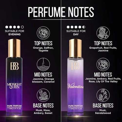 VALENTINE + EXOTIC PLUM + MI AMOR + MIDNIGHT QUEEN - 4 x 15 ml