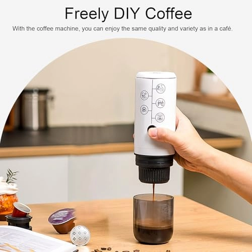 Portable Coffee Maker - 120ml coffee powder and capsules