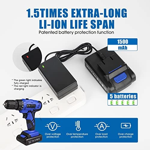 Cordless Drill - 1.5 Amp Hours