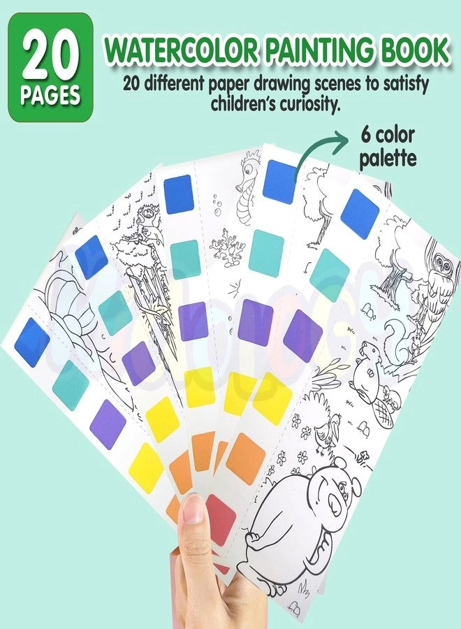 Pocket Watercolor Painting Forest Book - 0-3 Years