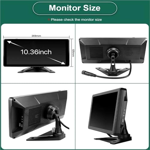 4 Channel Split Smart Blind Spot Radar Alarm Truck Bus Car Recorder Monitor - 1024*600