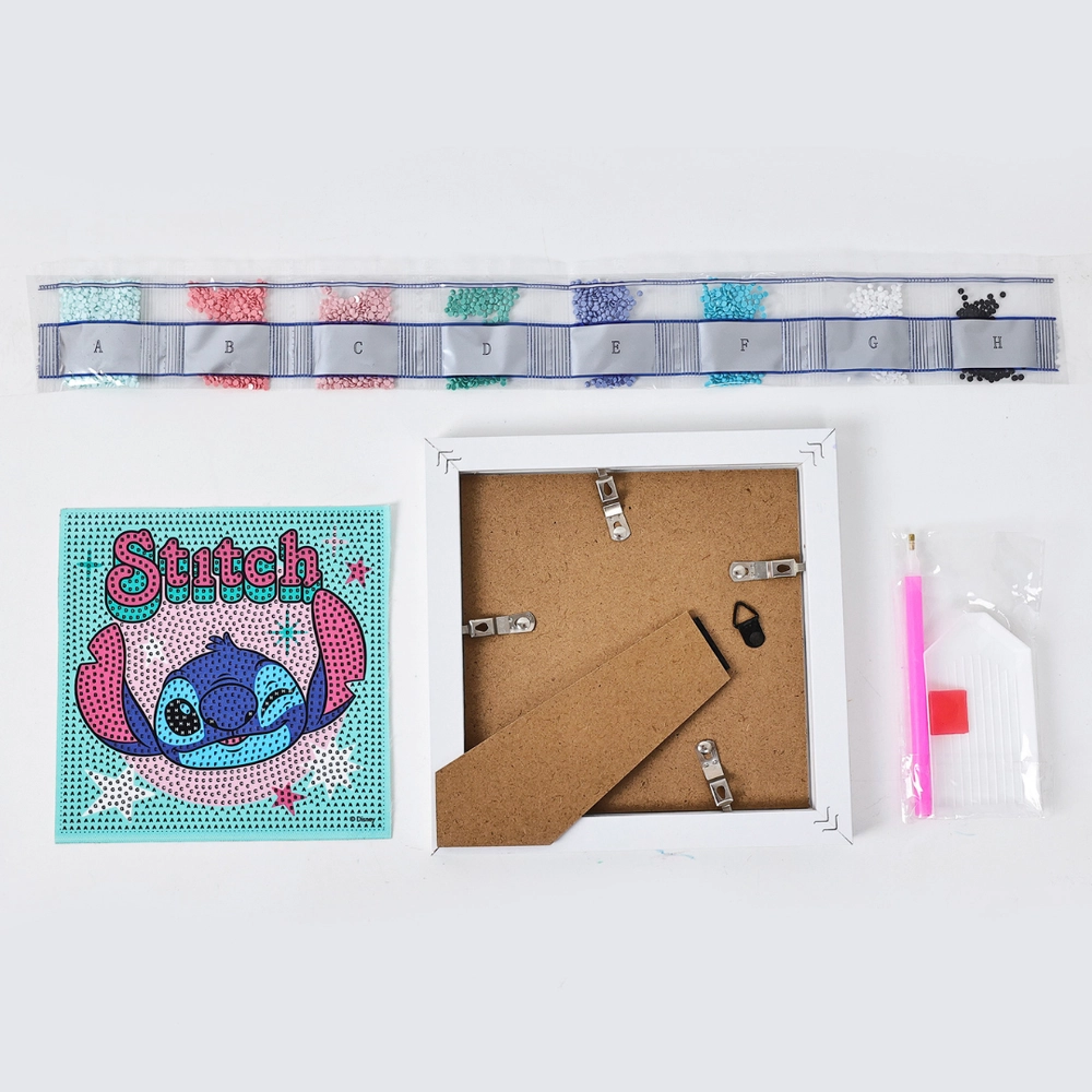 Lilo & Stitch Diamond Framed Painting Kit - Cute Stitch