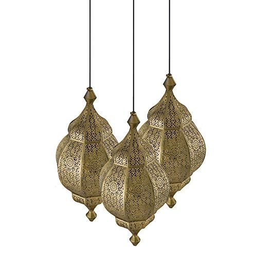 3-Lights Round Cluster Chandelier