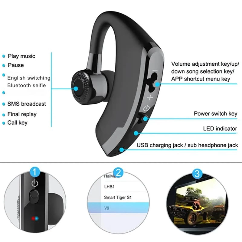 89ABG3 Wireless Headset