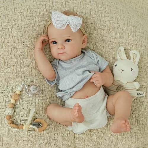 WOOROY Reborn Baby Doll - 20 Inch Full Vinyl Baby Girl Ages 3+