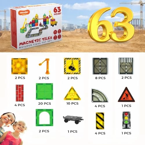 Magnetic Building Blocks - 100 pcs