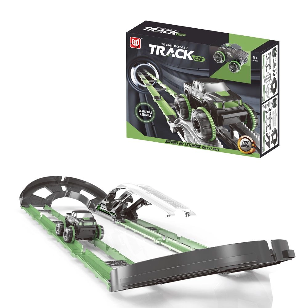 Stunt Roll-Over Rail Car - 54 pieces