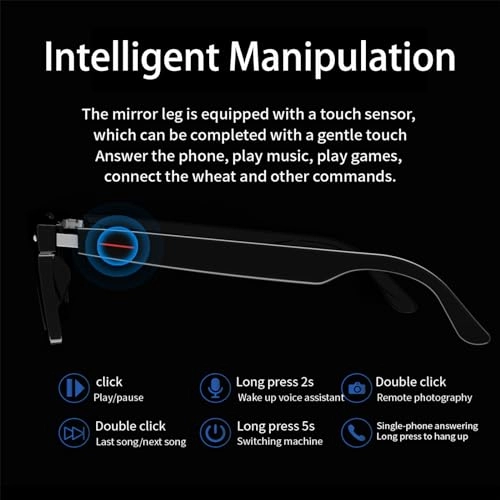 Bluetooth Glasses - 55mm Black Sunlens