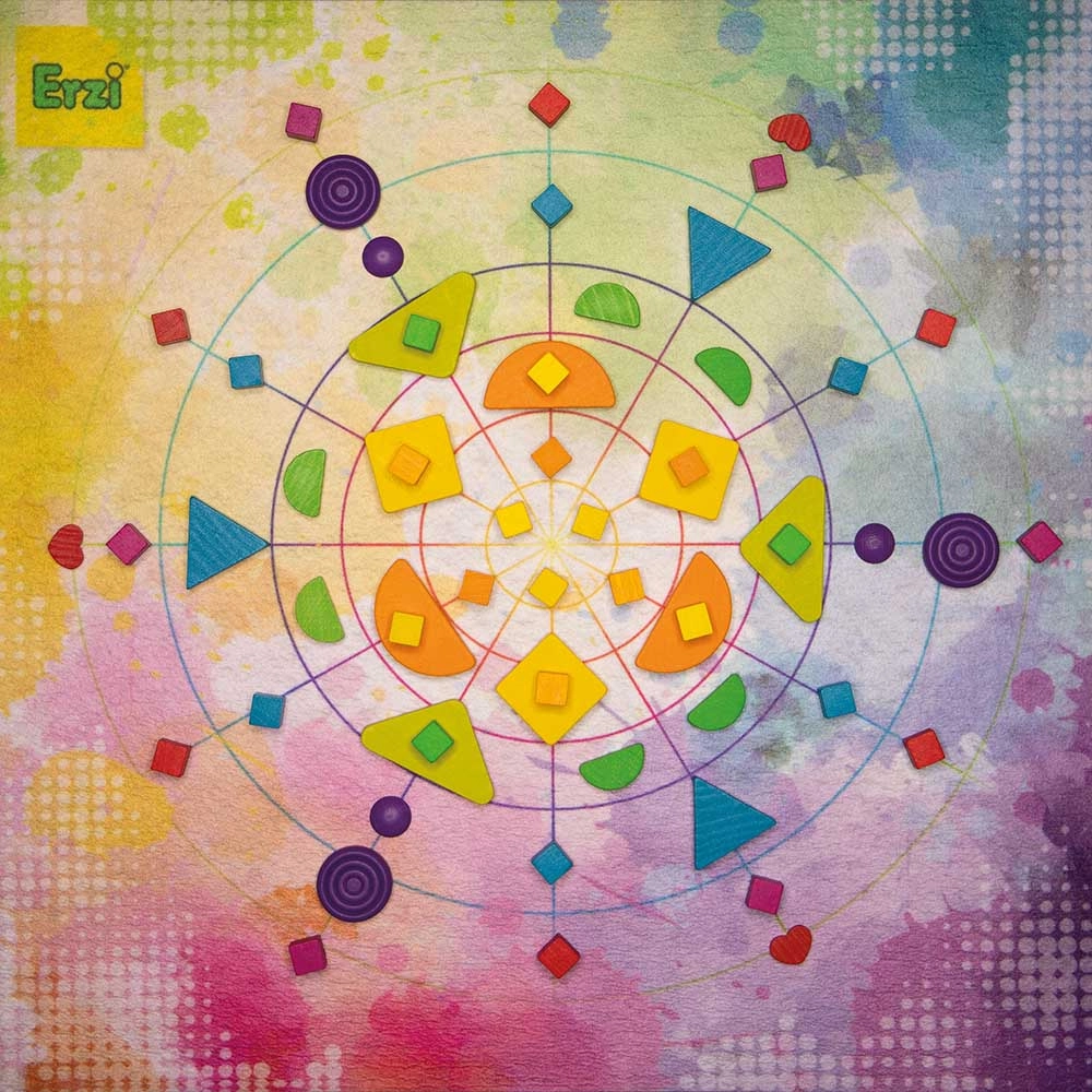 Wooden Mandalay Rainbow Toys - Suitable for 3 years and above 102 pieces