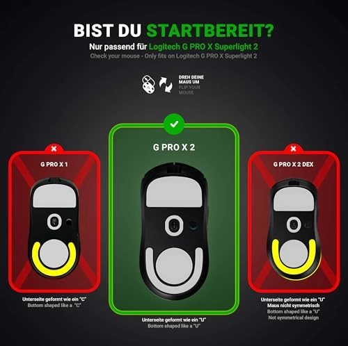 FPS 2.0 Glides - Set of 2 for Logitech G PRO X Superlight 2