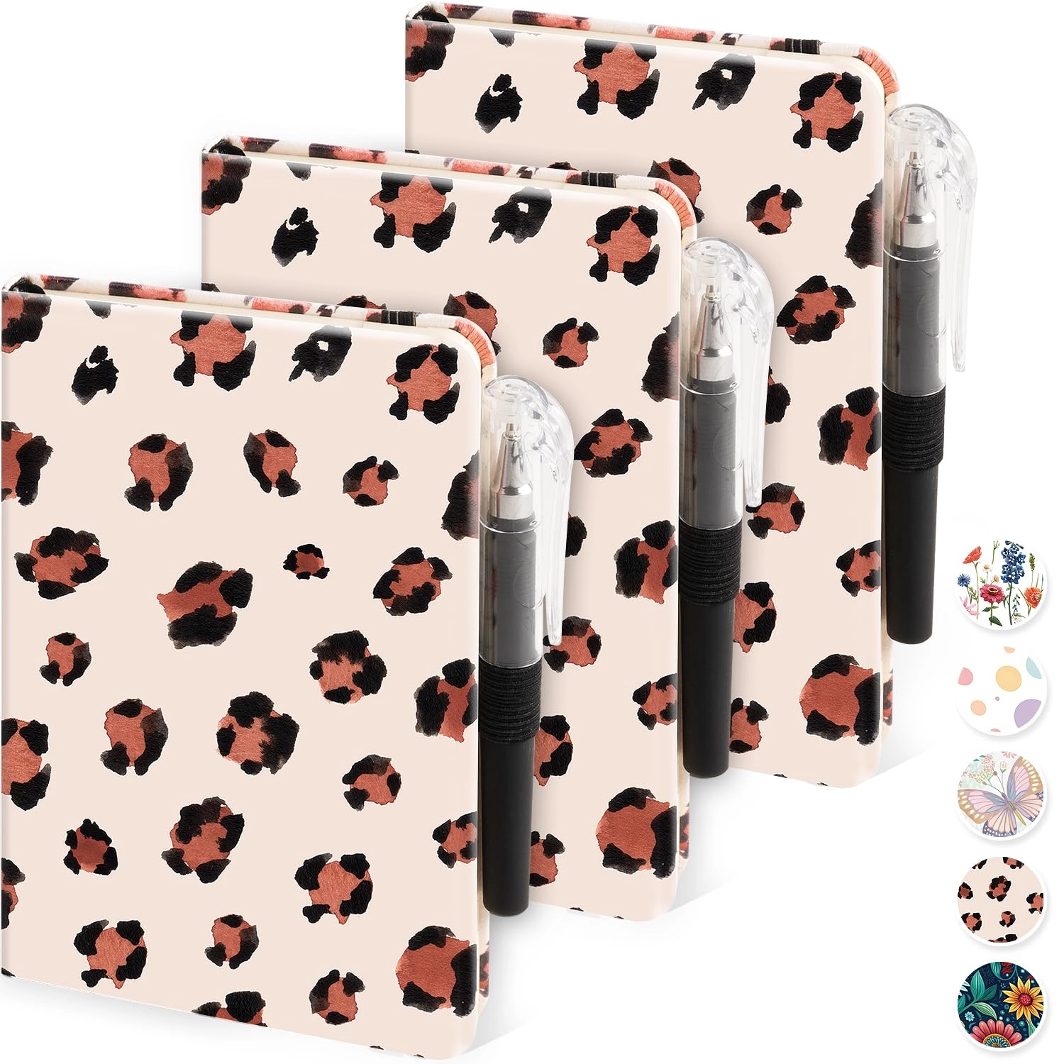 Small Notebook Journal - 68 Sheets 3 Pack Ruled