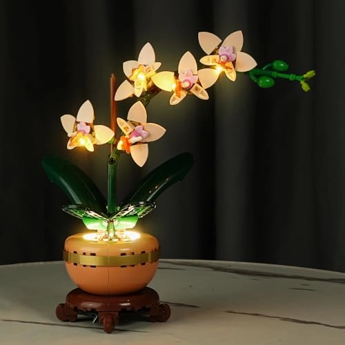 Light Kit for Lego 10343 Botanicals Mini Orchid Building Set - Led Lighting Kit Compatible with Lego 10343