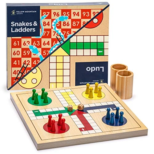 Snakes and Ladders - Wooden Reversible