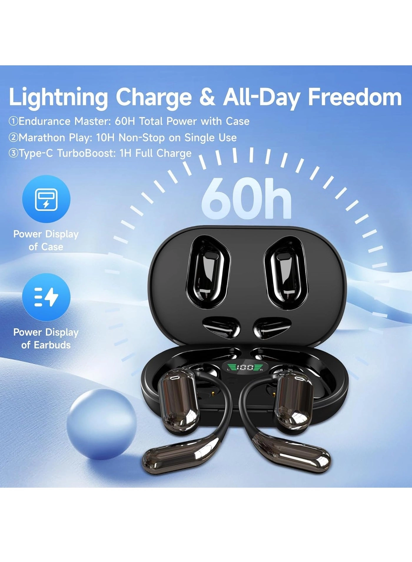 Open Ear Wireless Earbud