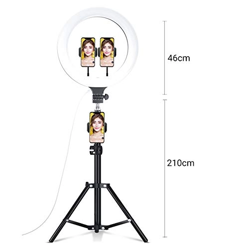 LED Ring Light - 18-inch 3 Color Modes 10 Brightness