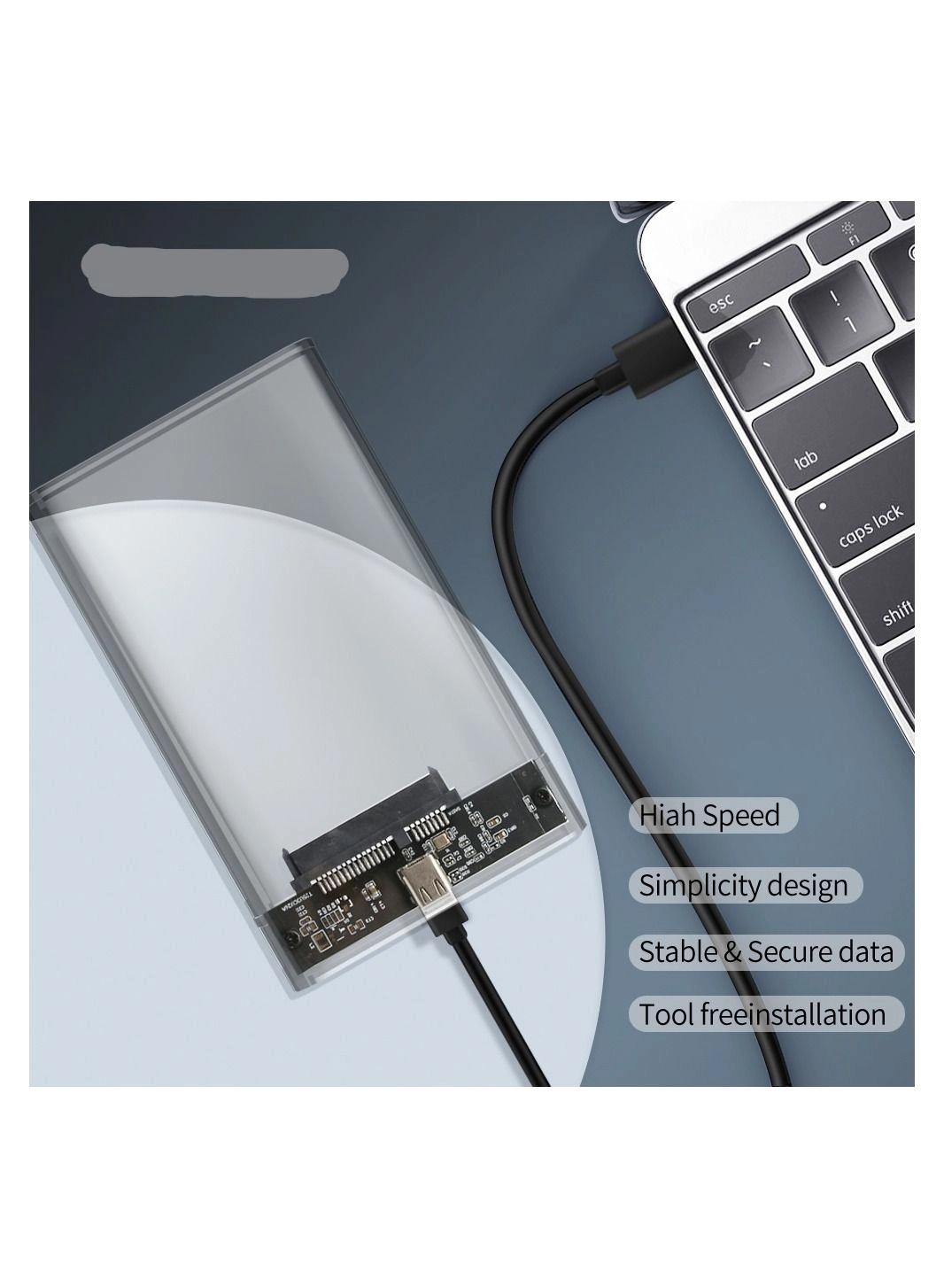 Transparent HDD Case