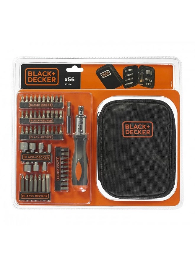 A7104-XJ Magnetic Screwdriver Set (56 Pcs)