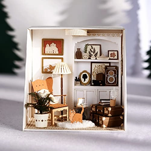 Miniature Wooden Dollhouse Furniture Kit - Creative Room 1:24