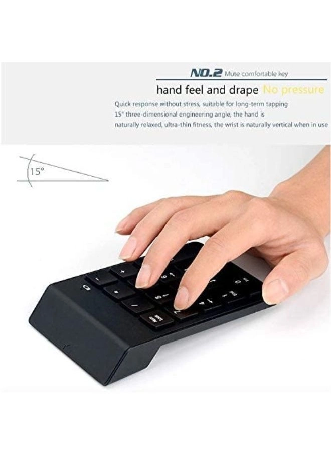 Min Wireless Numeric Keypad - Black Mechanical