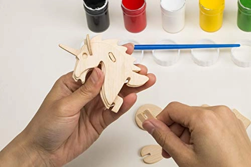 DIY Wooden Puzzle with Paint Kit - 5 months and up 29 pieces