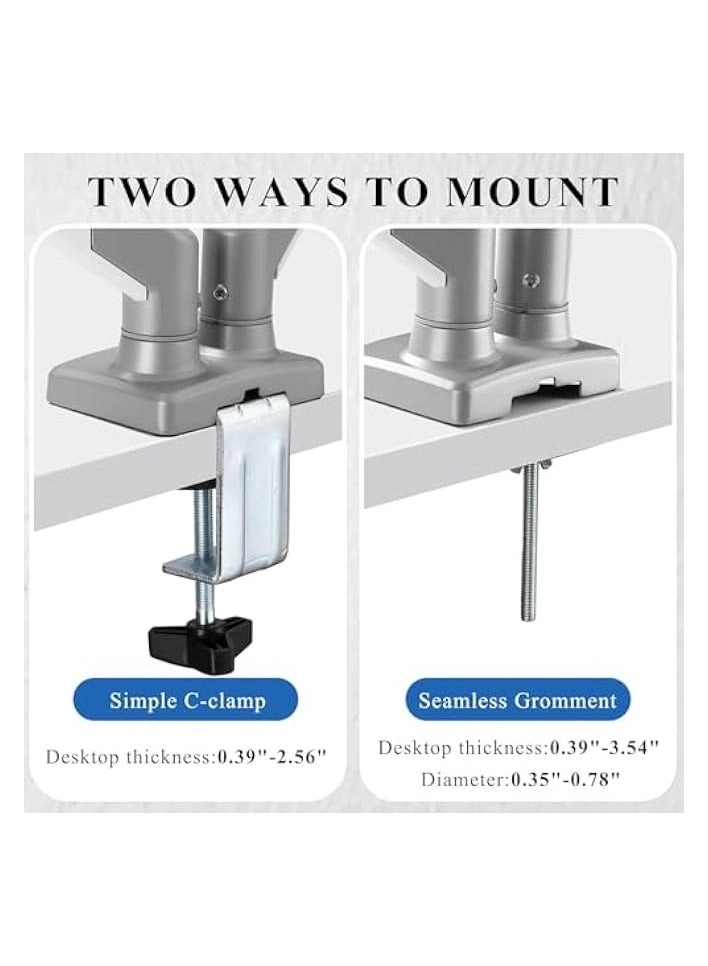 Dual Monitor Mount - 2 Monitors 32 inches 75mm or 100mm