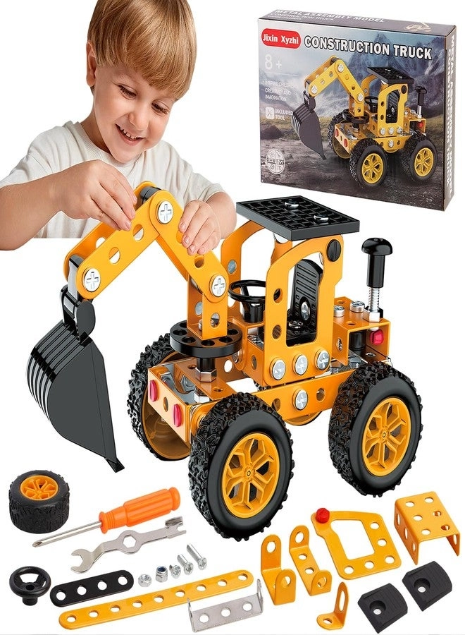 Jixin Xyzhi Erector Sets - Excavator for ages 8-16 Yellow