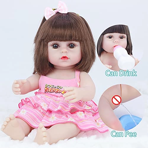 Reborn Baby Doll - 15 Inch Vinyl Mohair