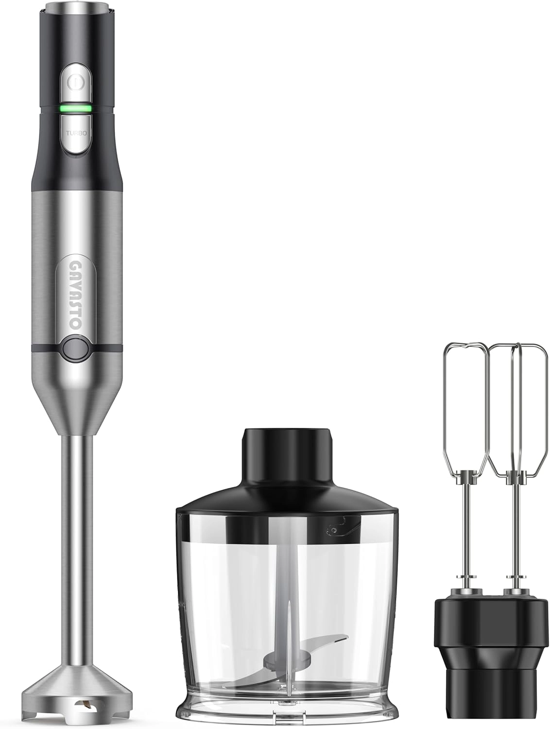 GAVASTO Immersion Blender - 3-in-1 Turbo Mode